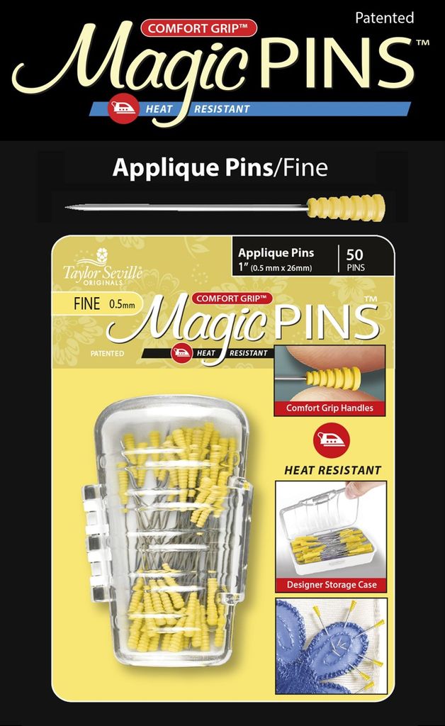 Taylor Seville Magic Pins - Applique fine 0,5 x 26 mm : 50 Stück Packungsgröße: 50 Stück