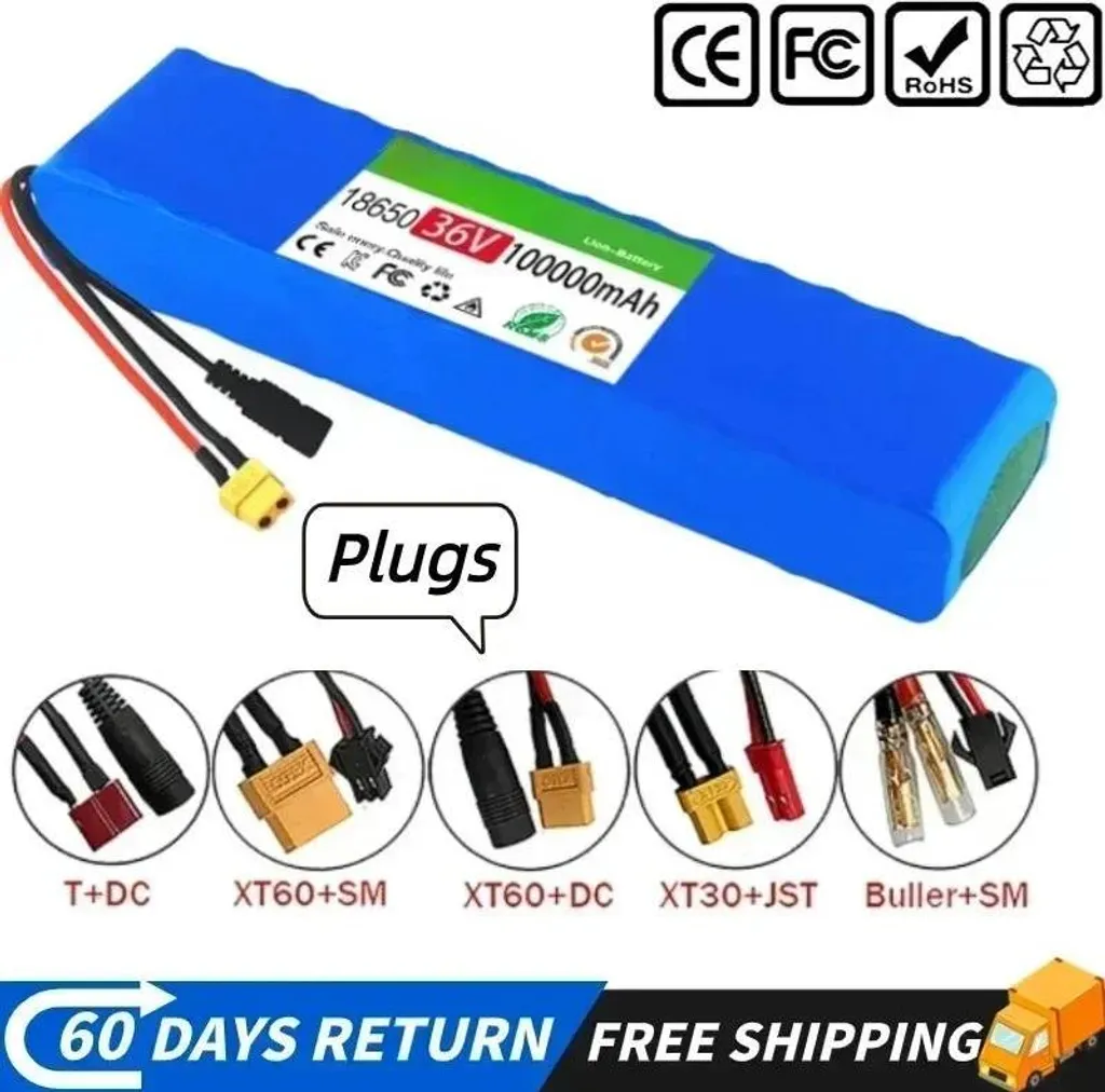 Batterie trottinette électrique 36V longue autonomie avec connecteur