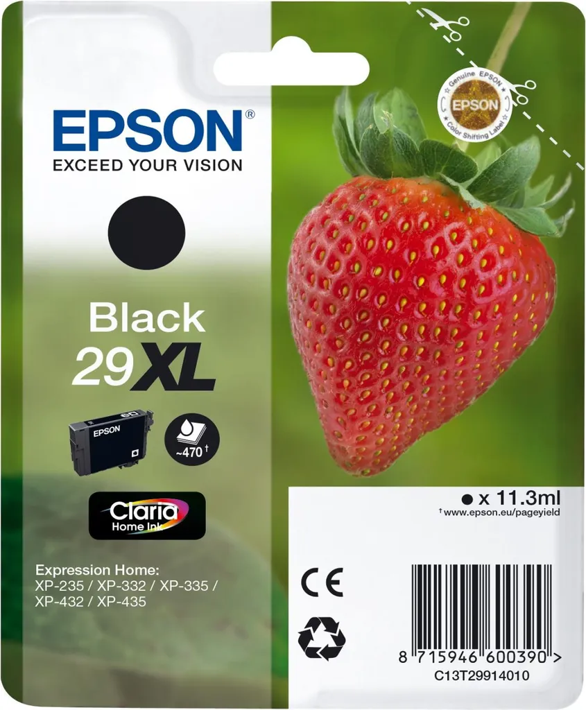 Cartuccia Originale Epson 29XL Nero | Foto e Documenti Perfetti