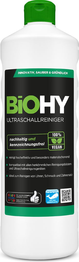 AUSLAUF! BiOHY Ultraschallreiniger, Bio-Konzentrat, 1l Produktbild 