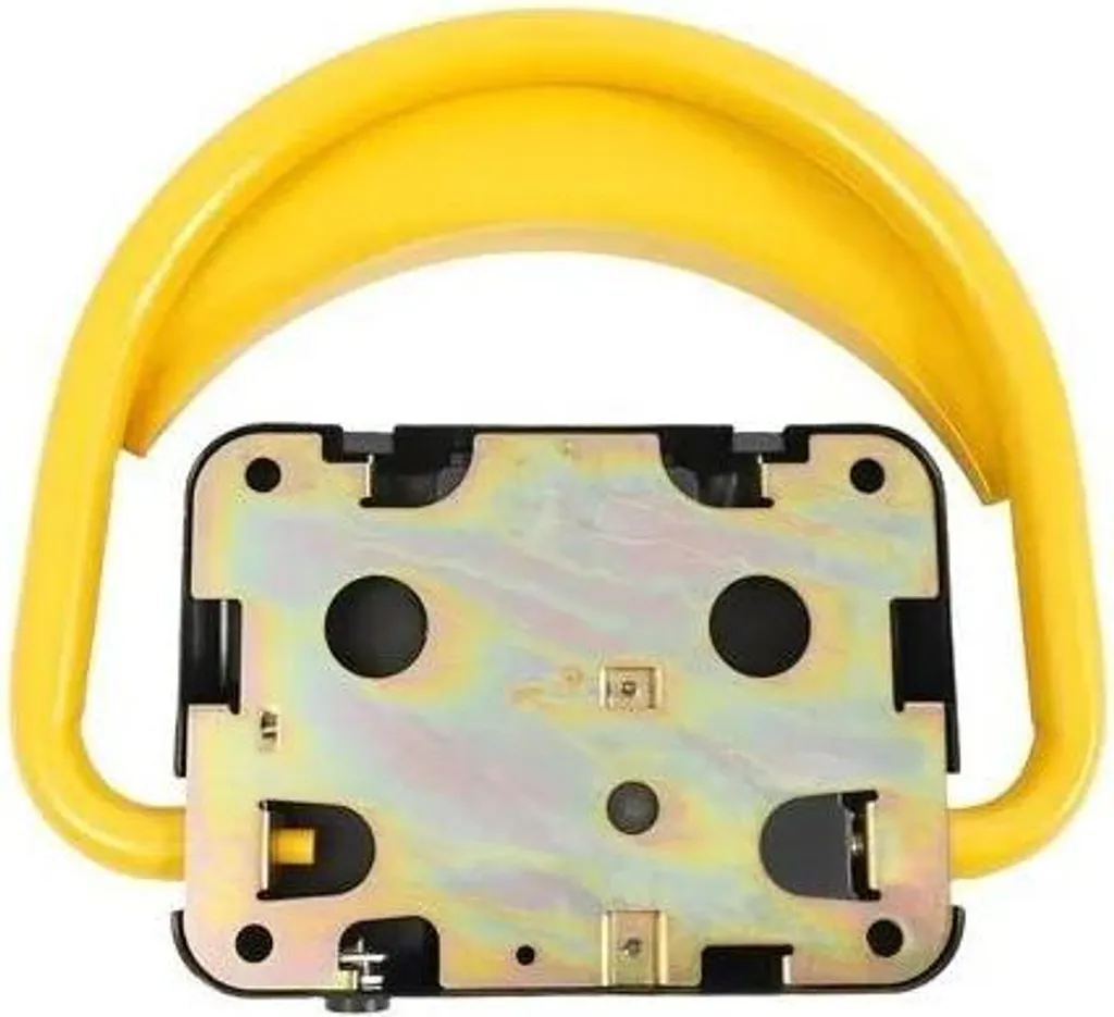 Arceau de parking automatique télécommandé en acier jaune robuste