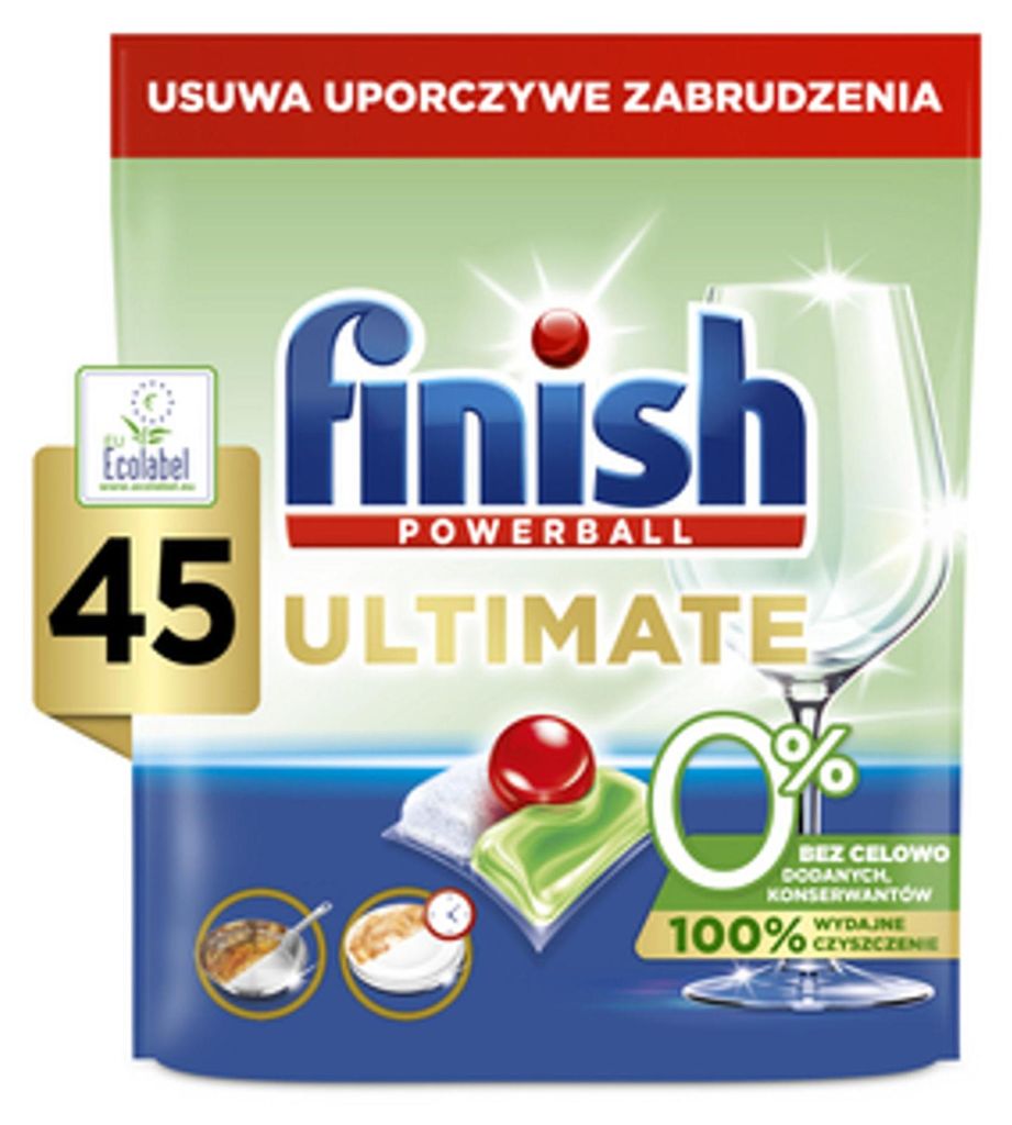 Finish Ultimate Kapsułki do zmywarki 45 sztuk 0% Obrázek produktu 