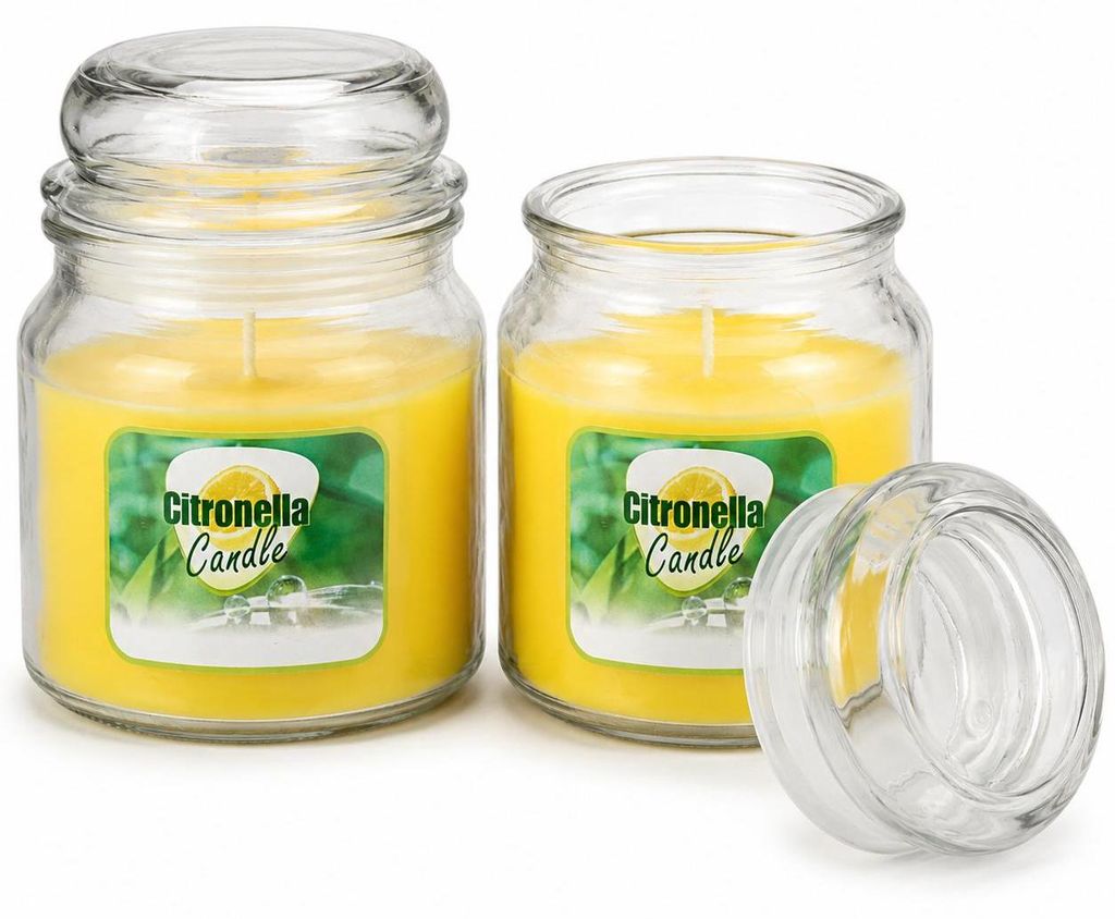 Candela profumata alla citronella - Set da 2 – Allontana le Immagine del prodotto 