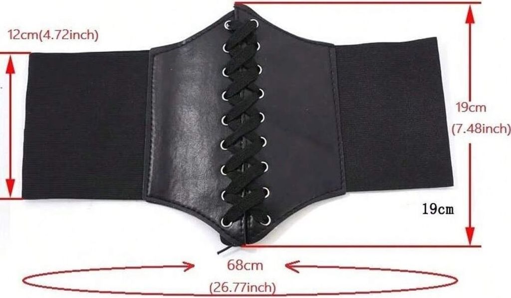 Korzetový opasek-Hnědá KP33044 Obrázek produktu 2
