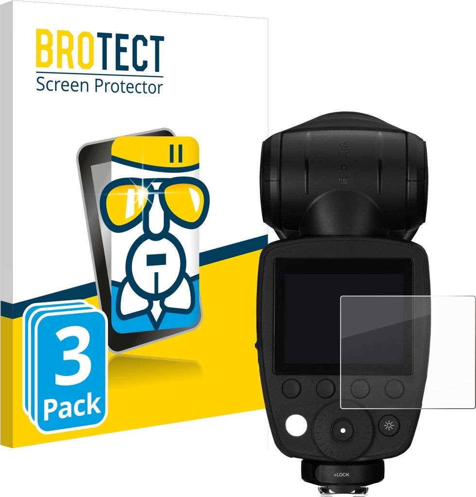 3x BROTECT Schutzglas für Profoto A10 Schutzfolie Panzer Folie Glas Display Schutz klar