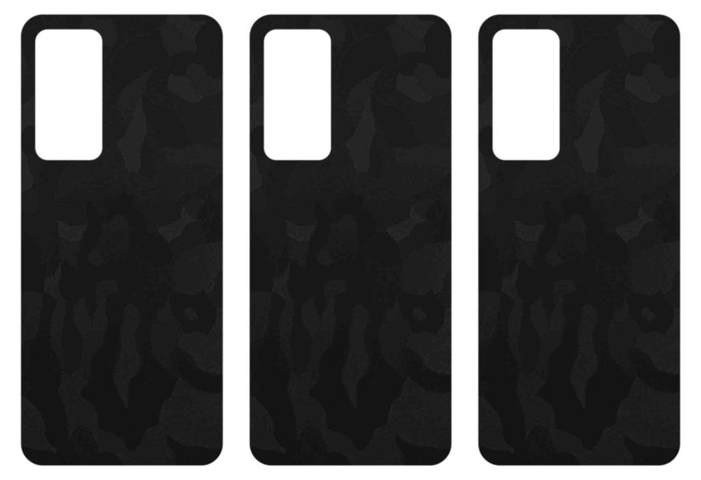 apgo Rückseite Schutzfolie, Skin, kompatibel mit Xiaomi 12S, Hinten Displayschutzfolie aus Vinylfolie, kratzfest, einfache Montage - Schwarzes Tar...