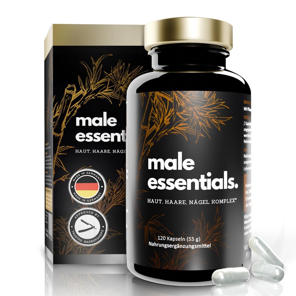 APOmia® male essentials. Kapseln | Haut Haare Nägel Bart | Produktbild 