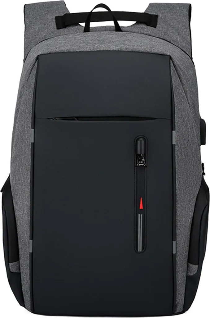 Sac à dos pour ordinateur portable avec port USB et textile déperlant