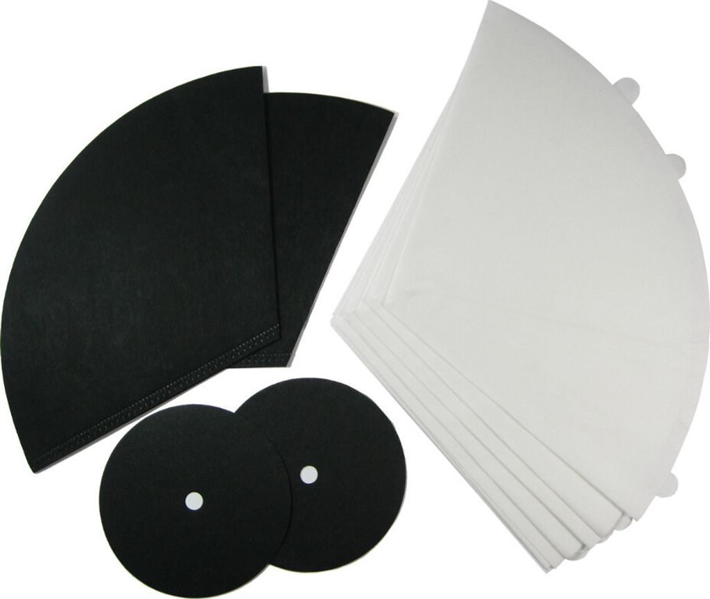 Staubsaugerfilter Set / Aktivkohlefilter / Filterkegel / Produktbild 