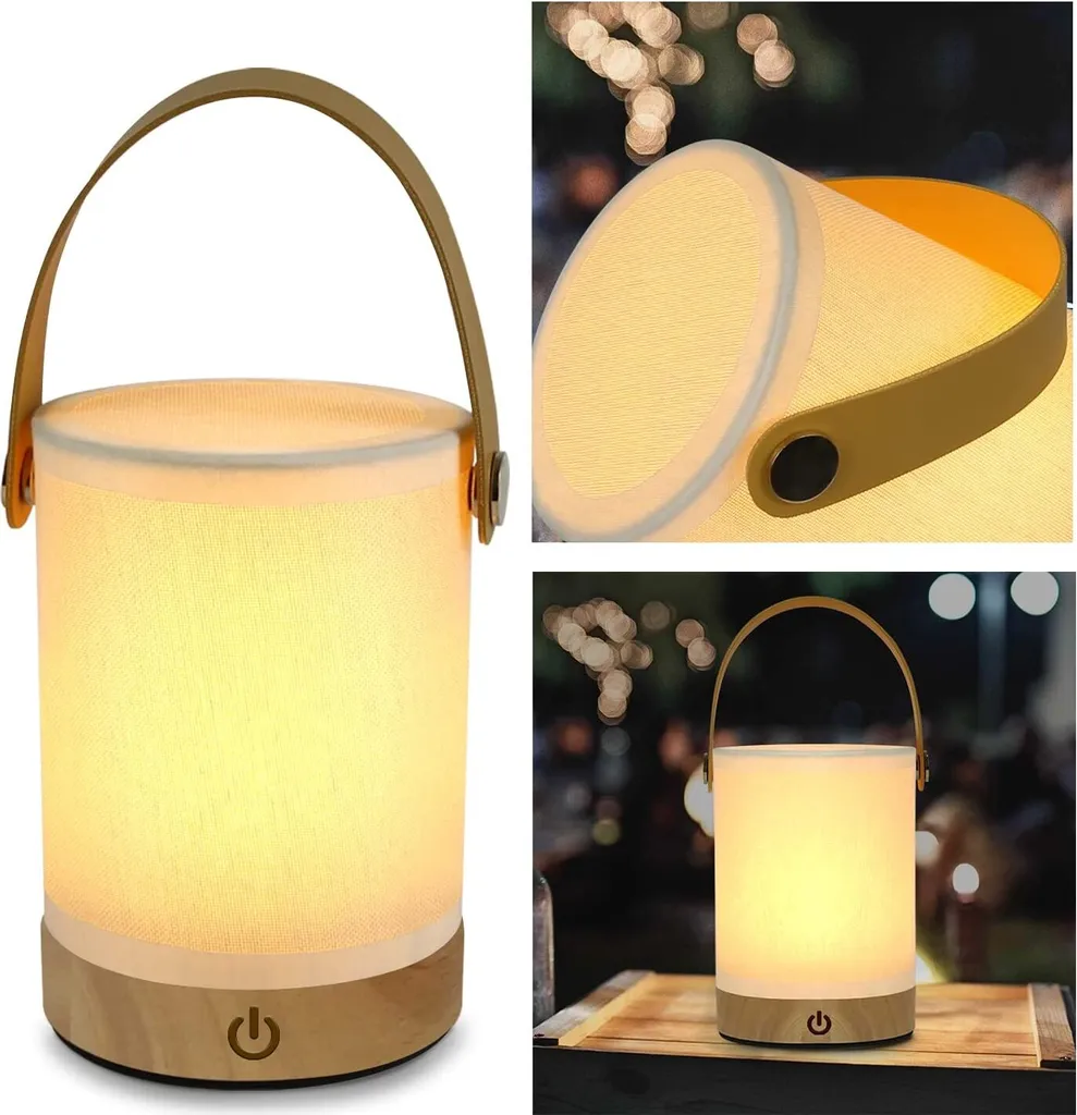 Lampe LED Dimmable Sans Fil - Luminaire de Table Tactile Rechargeable