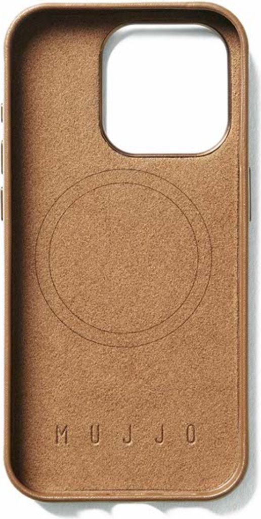 Mujjo Lederen portomonee hoesje iPhone 17 Pro - Zwart - Makarov Shop