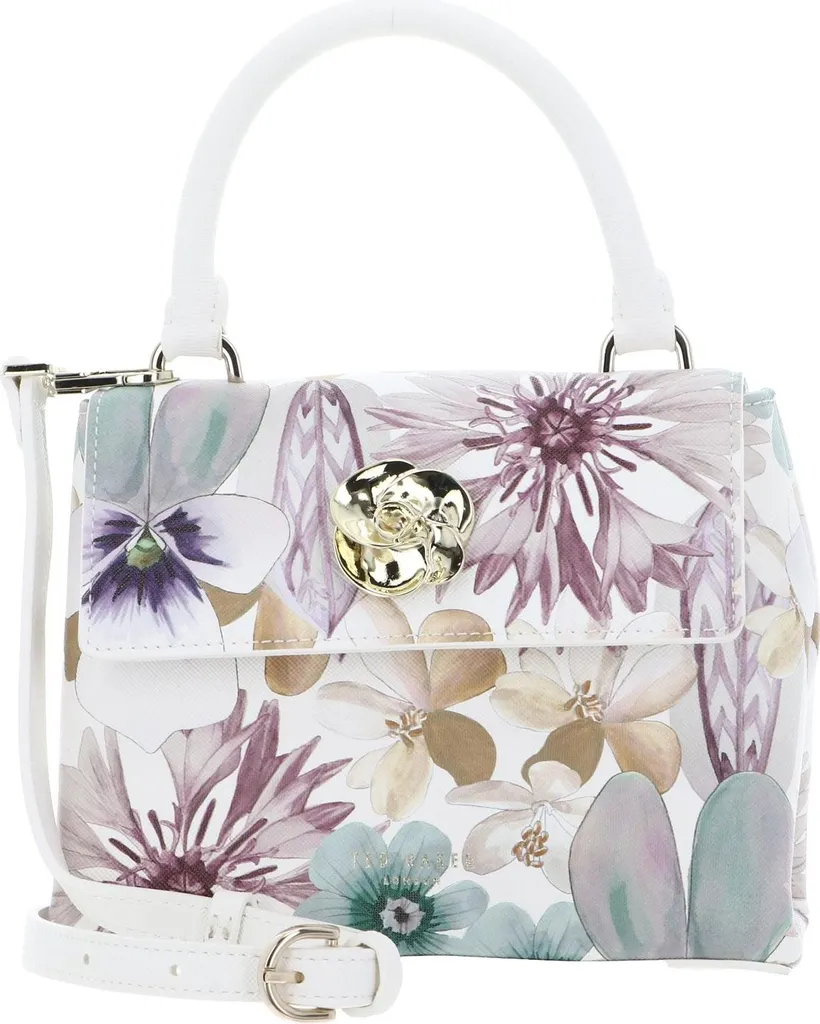Ted Baker Helensi Borsa Mini Top Handle Floreale - White Multi