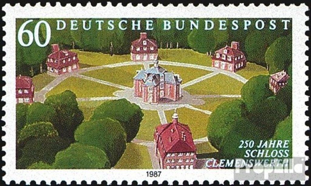 Briefmarken BRD (BR.Deutschland) 1987 Mi 1312 (kompl.Ausg.) FDC 250 Jahre Schloß Clemenswerth