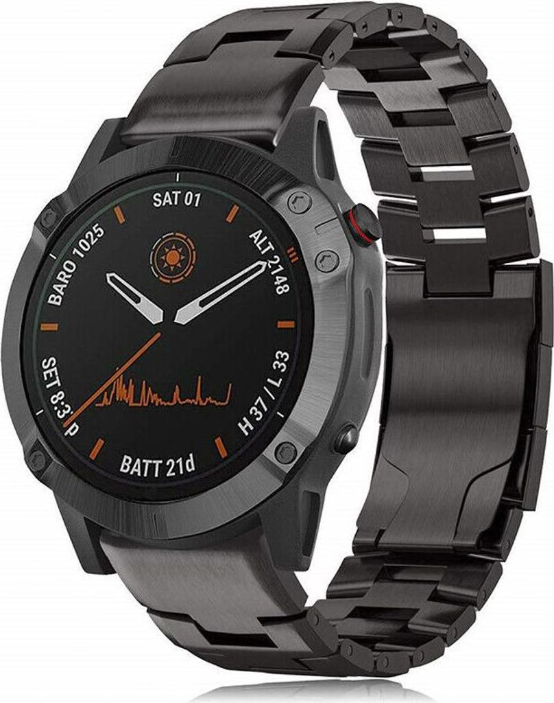 Strap-it Titanarmband, passend für Garmin Fenix 5 (Plus & Sapphire) / Fenix 6 (Pro & Sapphire) / Fenix 7 / Fenix 8 47 mm / Fenix E / Epix Gen 2 47...