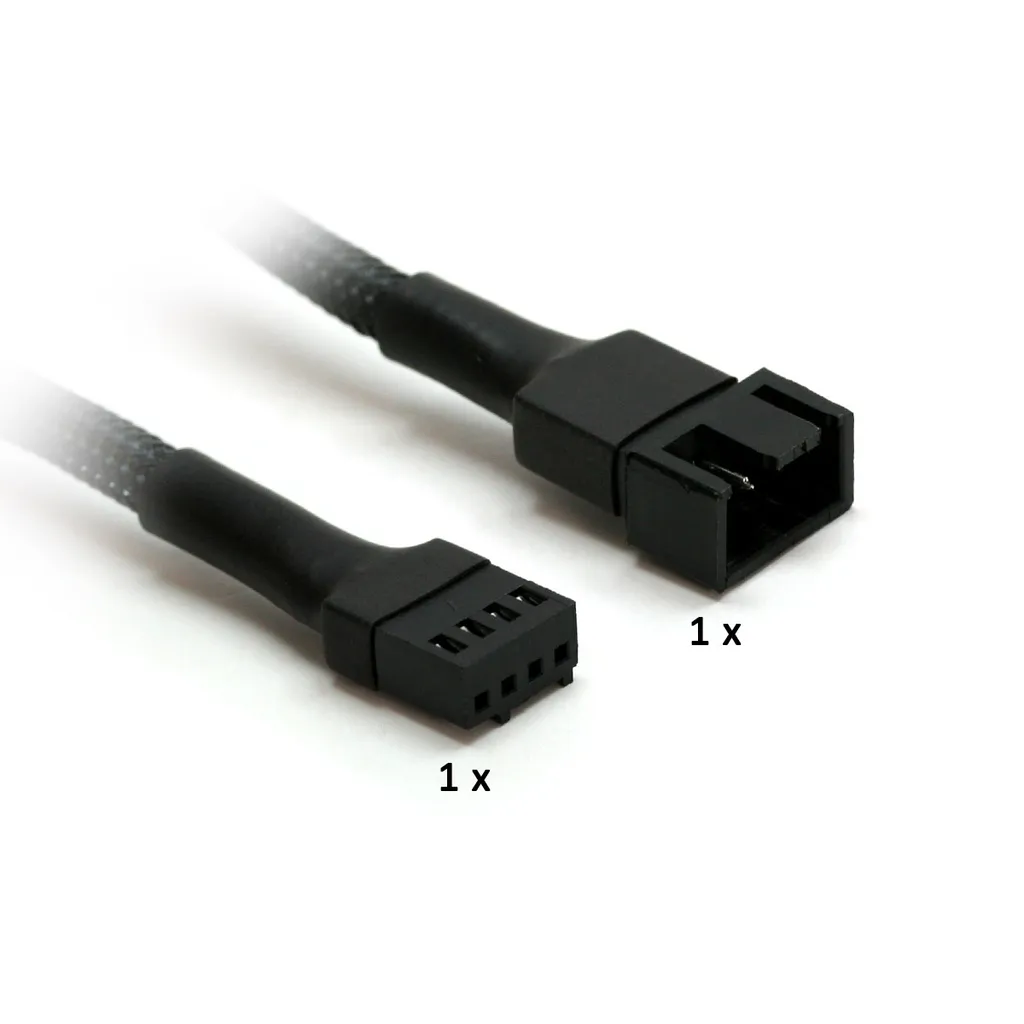 Nanoxia PWM Extension 60cm - Cavo Ventola Professionale Nero