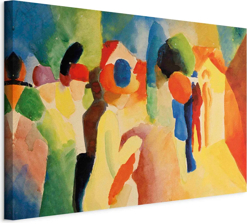 Quadro Moderno August Macke 120x80 cm - Prezzo Outlet Stampa TNT