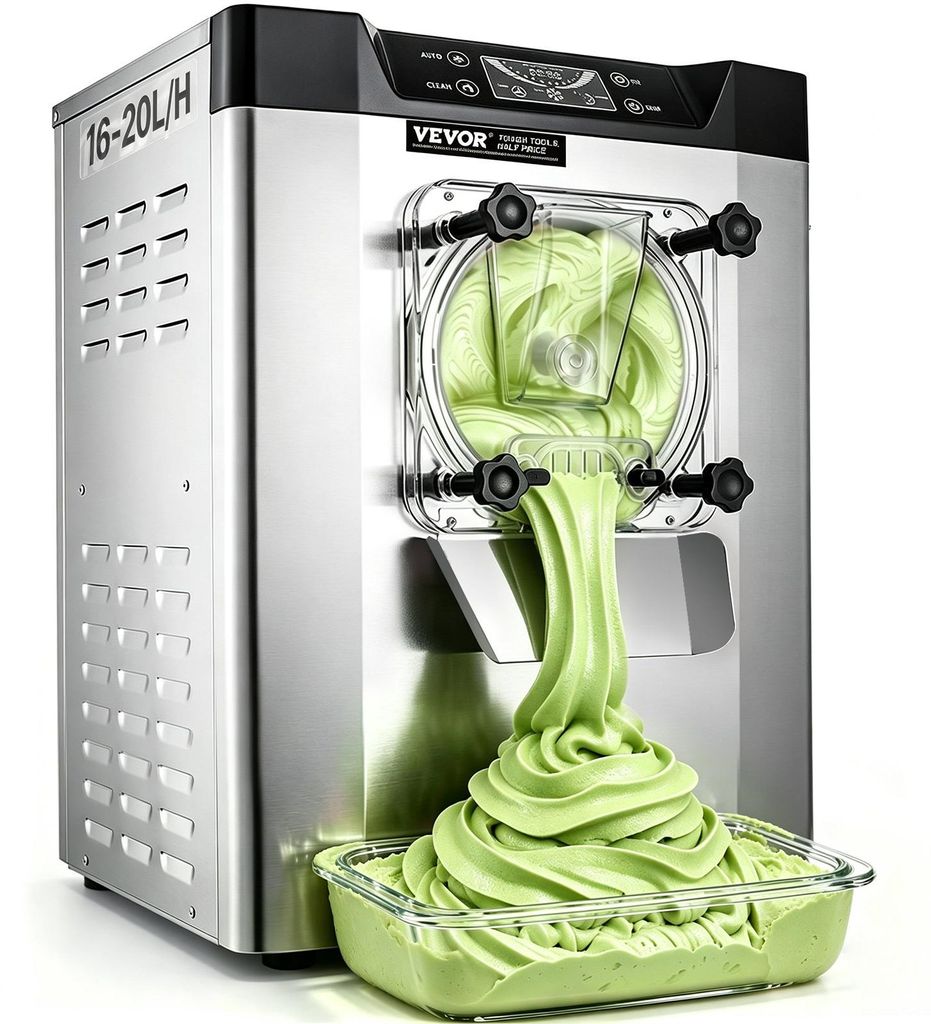 VEVOR Gewerbliche Eismaschine, 18 L/H Ertrag, 1600W Produktbild 