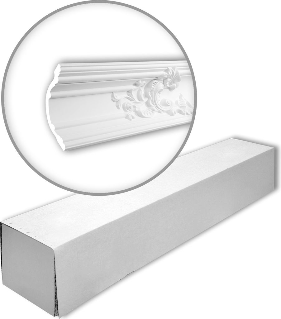 Profhome 150167 Eckleisten 1 Karton SET mit 4 Zierleisten | 8 m