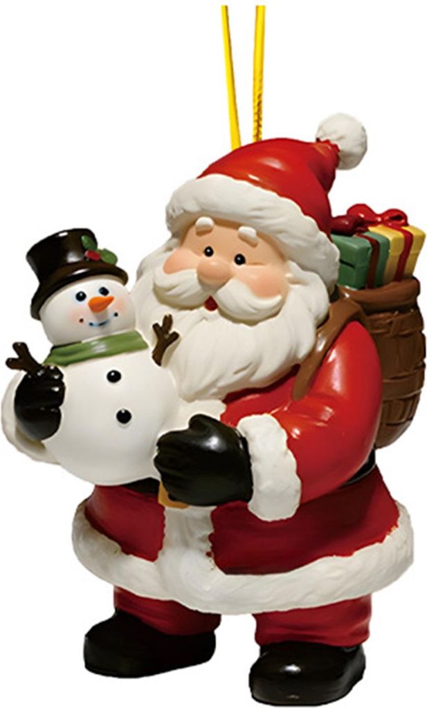 Weihnachtsbaumschmuck aus 2D-Acryl: Weihnachtsmann, Schneemann und Welpe – ideal zum Aufhängen am Weihnachtsbaum, an Fenstern oder an der Wand.