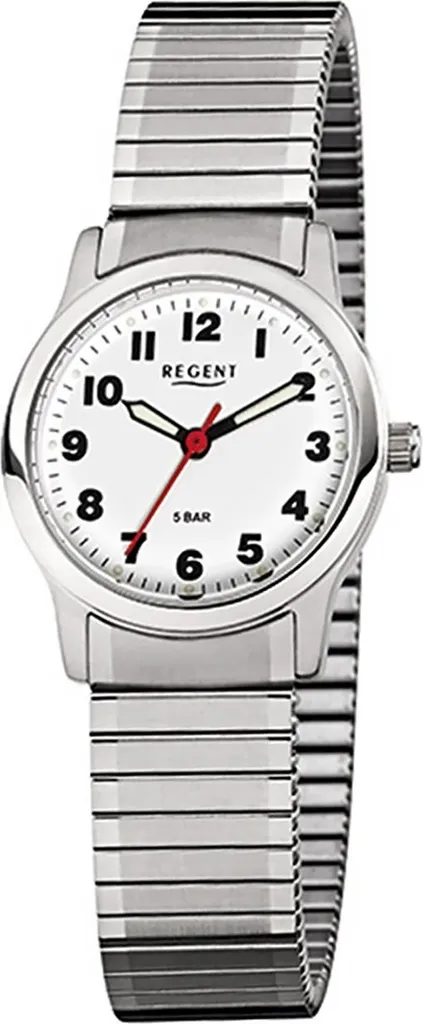 Montre Regent F-898 acier argenté : fiabilité quartz et design épuré