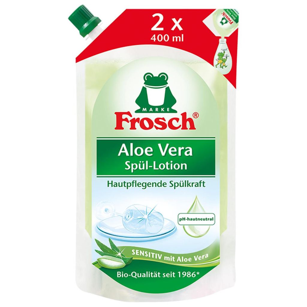 Frosch Aloe Vera Spül-Lotion 800ml - Hautpflegende Spülkraft (1er Pack)