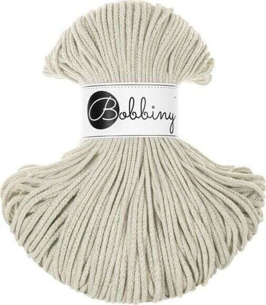 Bobbiny Junior 3 mm 100 m Pale Olive Schnur Produktbild 