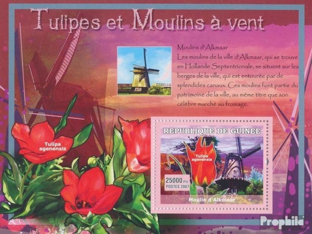 Briefmarken Guinea 2007 Mi Block 1212 (kompl. Ausgabe) Produktbild 