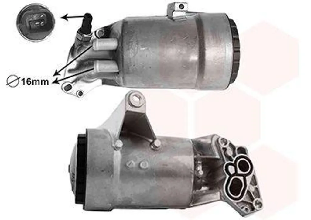 Boîtier de filtre à huile 37013736 résistant pour moteur OPEL et RENAULT