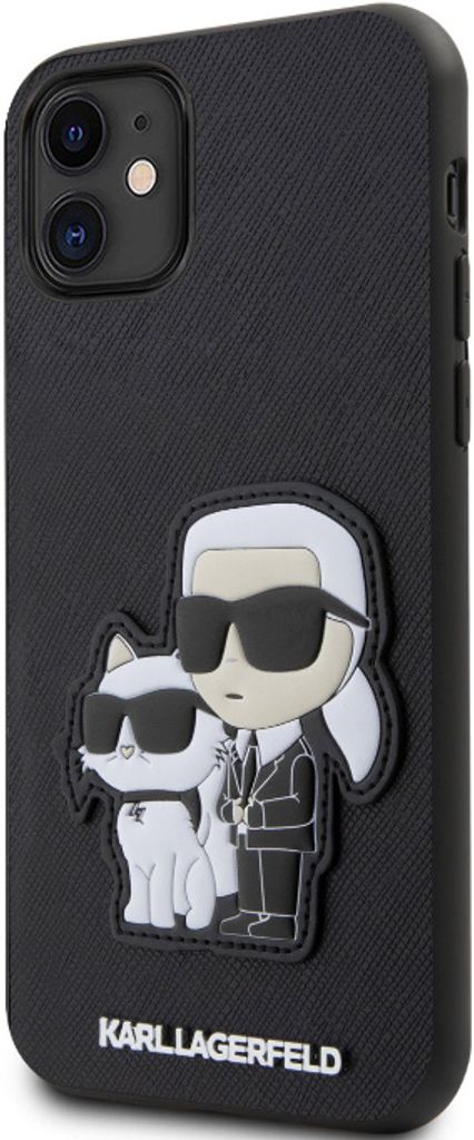 Etui Karl Lagerfeld Saffiano Karl&Choupette na iPhone 11