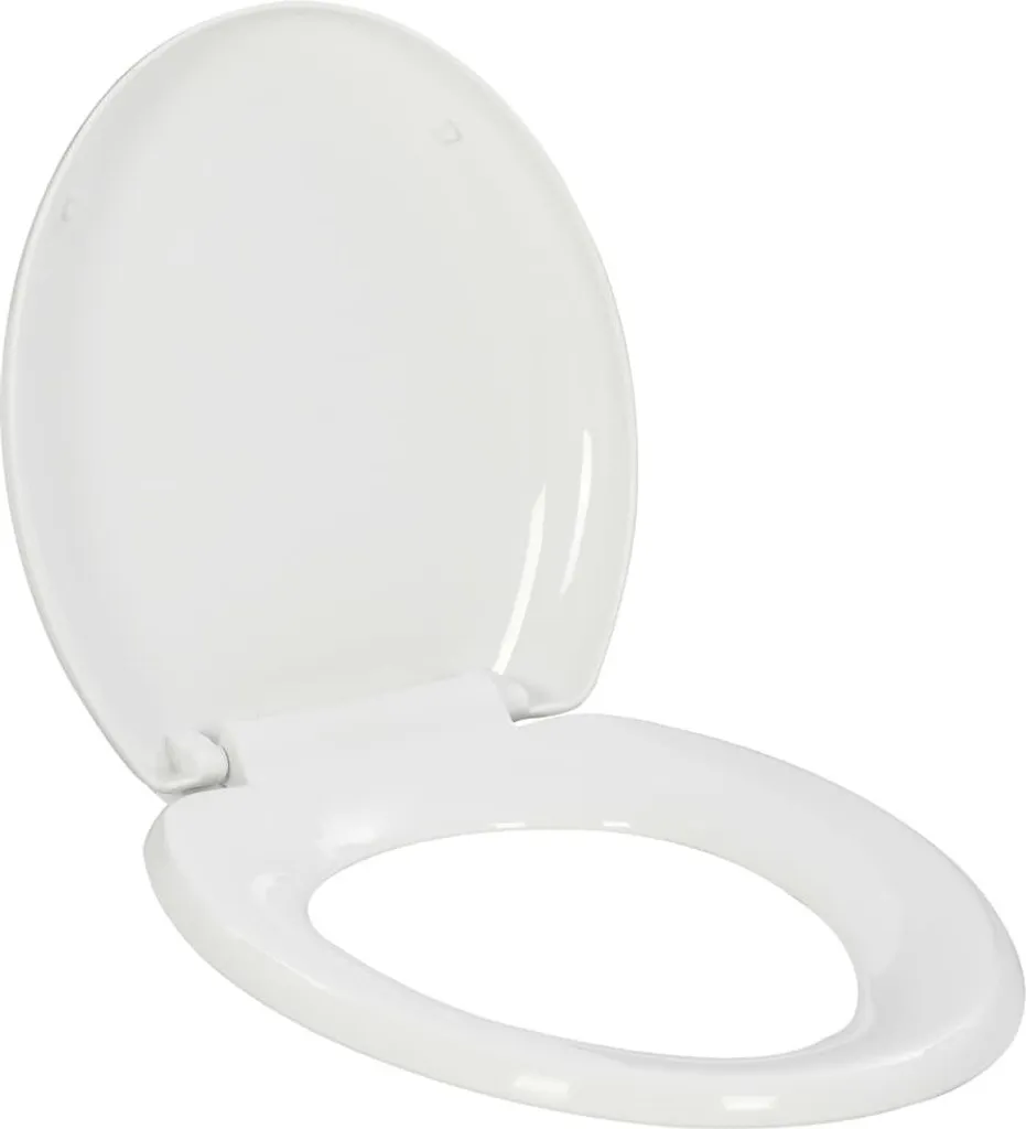 Sedile WC a Prova di Bambino - Soft Close Bianco con Sgancio Rapido