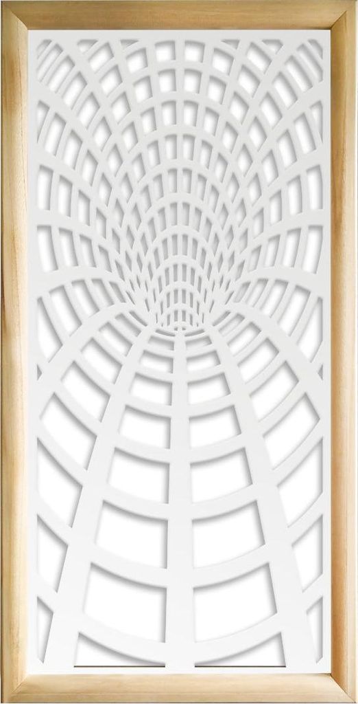 BLACKHOLE - Moduli Decorativi in holz e PVC 73x148 cm weiß