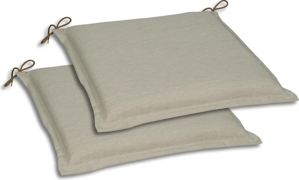 GO-DE Textil, Sitzkissen Sitzmöbel, 2er-Set, Farbe: beige, Produktbild 