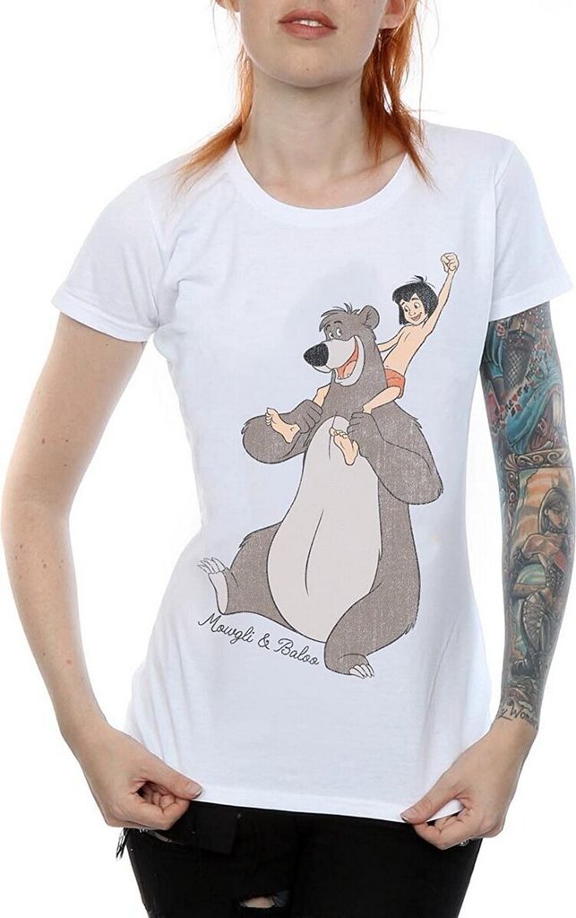 Jungle Book - "Classic" T-Shirt für Damen BI849 (L) (Weiß)