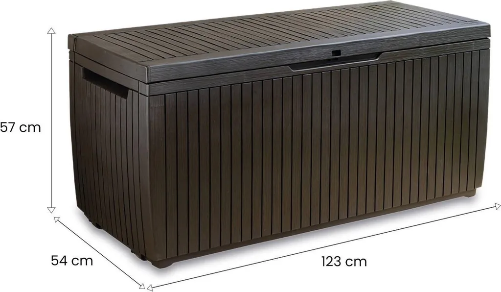 Cassapanca Outdoor Dmora Burlington Marrone - Impermeabile e Sicura - 3