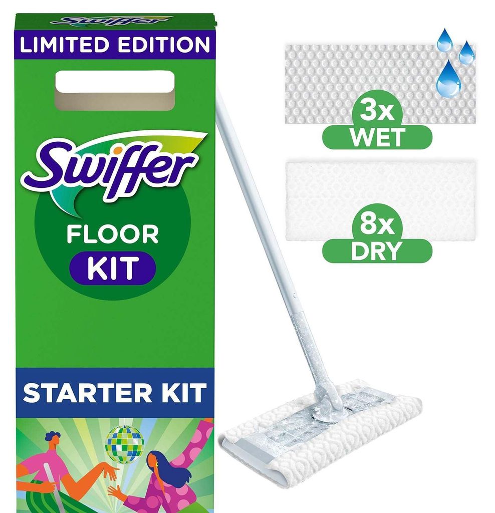 Staubwedel-Set mit Mopp, 8 Trocken- und 3 Feuchttüchern für Produktbild 