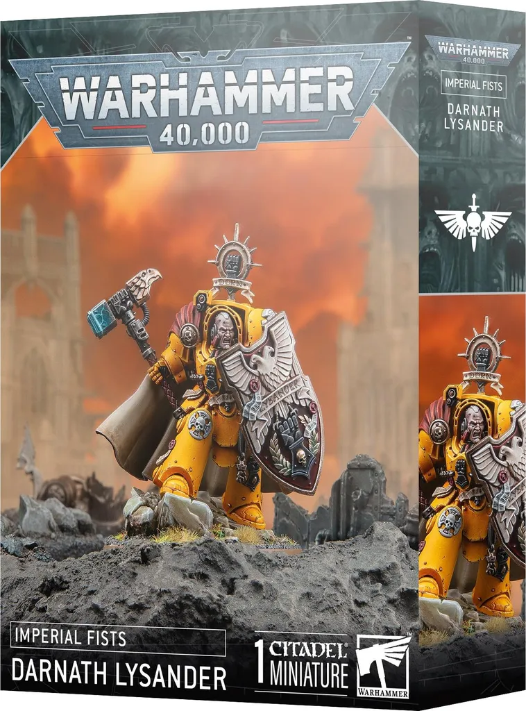 Darnath Lysander Imperial Fists - Figurine détaillée en Armure Terminator
