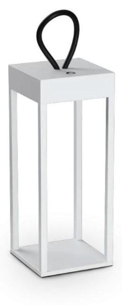 Ideal Lux 323251 ENYA Tragbare Außenleuchte H300mm LED 5W 300/190lm 3000K IP54 weiß, wiederaufladbarer Akku, EIN/AUS