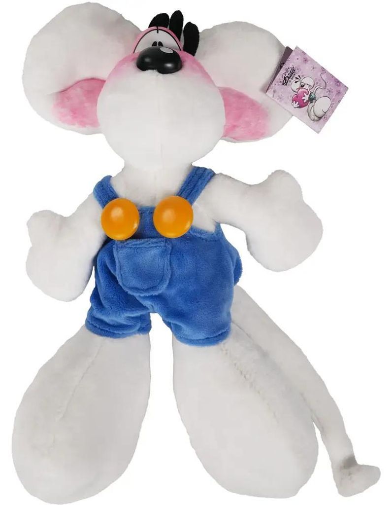 Diddl Plüschtier Diddl in blauer Latzhose 30 cm Produktbild 