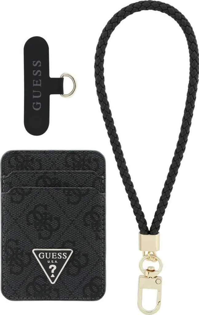 Portefeuille Guess MagSafe Noir avec Dragonne : Ne perdez plus vos cartes