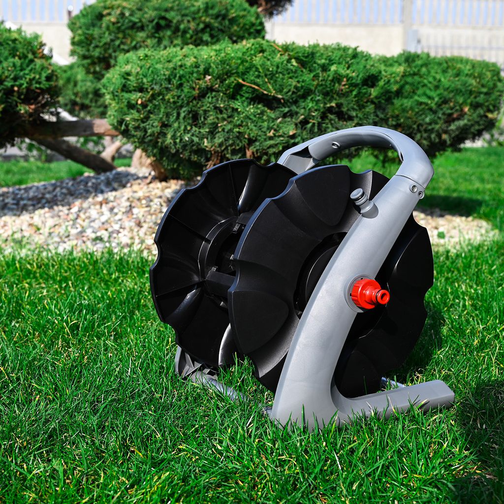 LEHMANN Schlauchtrommel für Gartenschlauch max. 20 m, für