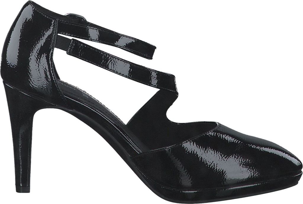 s.Oliver Damen Pumps Blockabsatz Fesselriemchen 5-24401-20, Größe:40 EU, Farbe:Schwarz