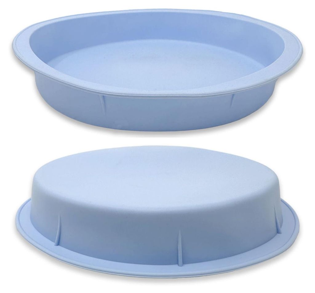 2er Set Silikon runde Backformen Ø 25 cm Quiche Tarte Pizza Produktbild 
