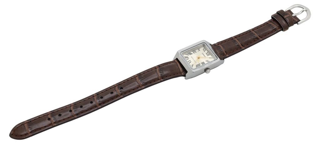 Casio LTP-V007L-9BUDF analoge Armbanduhr, silber/braun Produktbild 