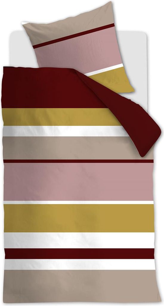 Ambiante Mako-Satin-Bettwäsche-Garnitur Andy Farbe Red Größe 155x220+80x80