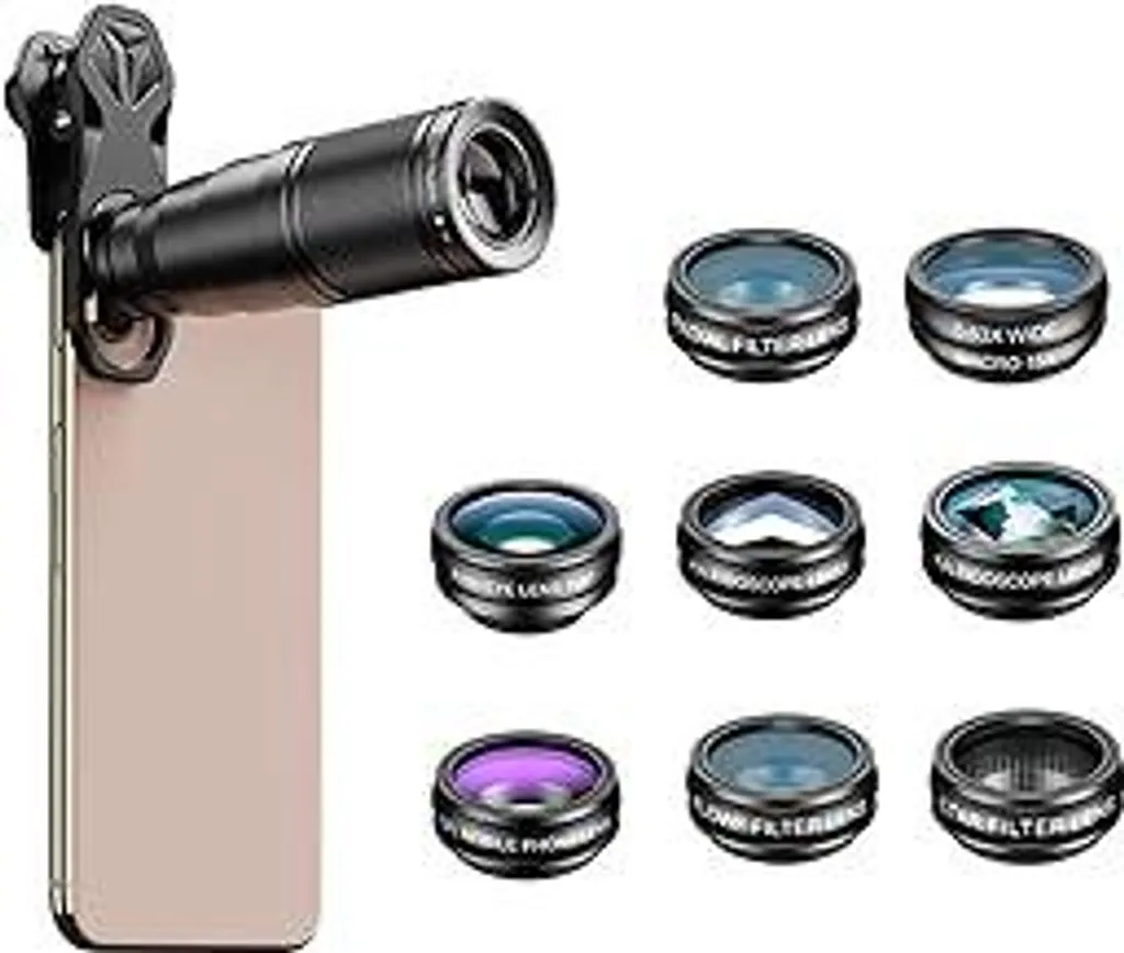 Kit Lenti Smartphone per Viaggi: Obiettivo 22X + Grandangolo + Macro
