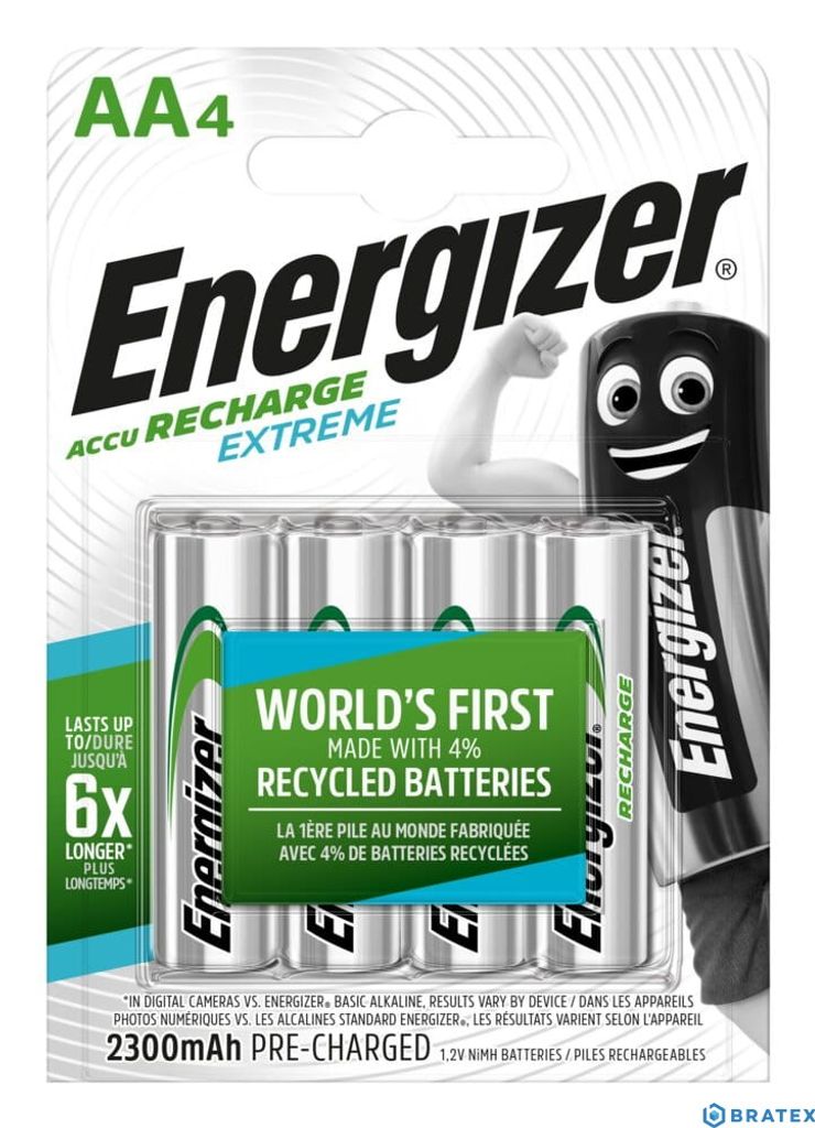 4 X piles rechargeables Energizer R6/Aa Ni-Mh 2300Mah Image du produit 