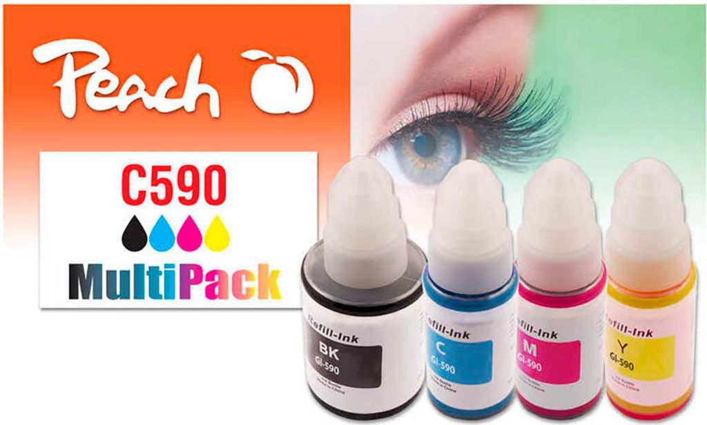 Peach Patrone Canon CISS GI-590 MultiPack remanufactured