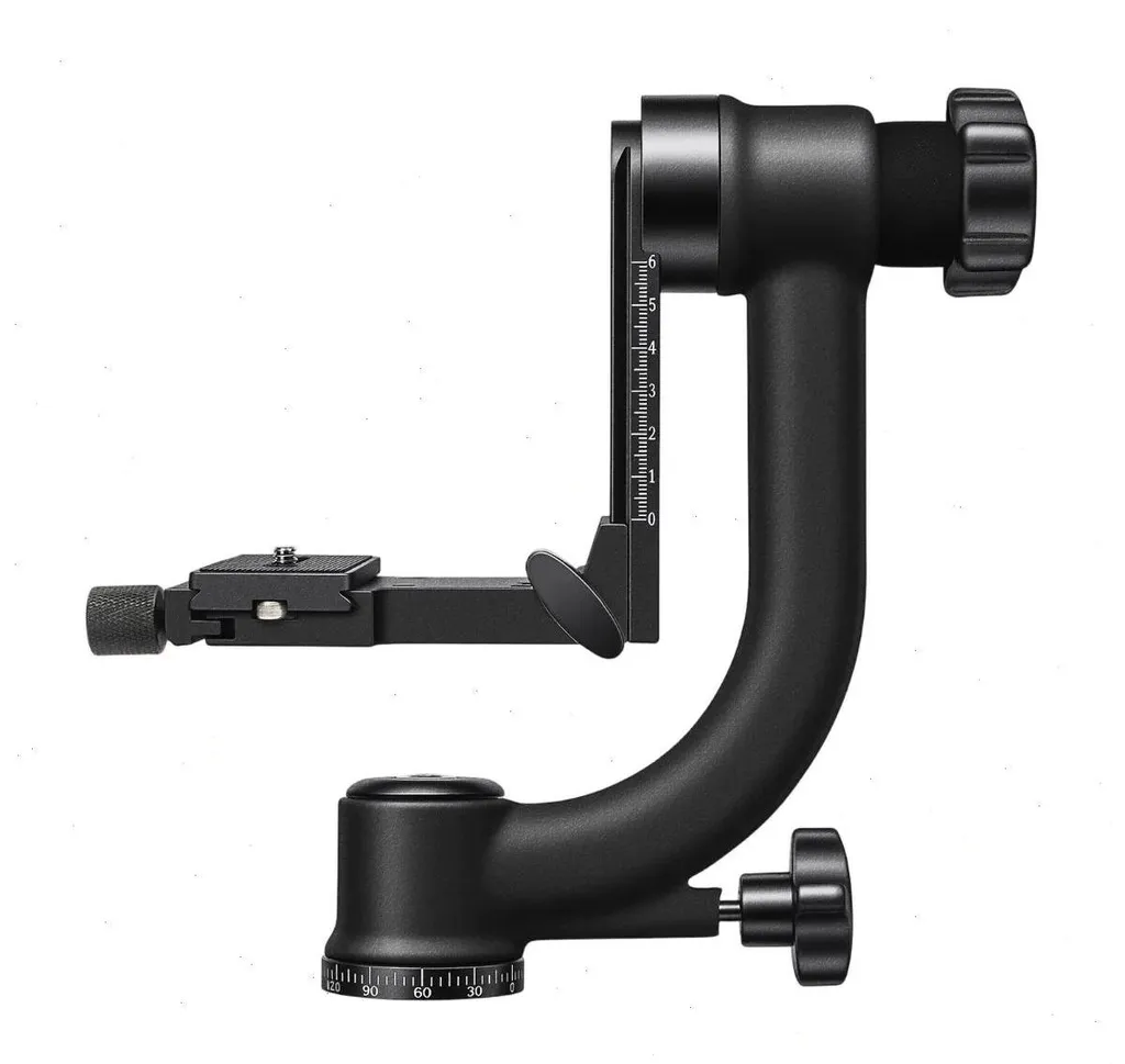 Gimbal 360° pour caméra et reflex - Charge max 20kg - Filetage 6,35 mm