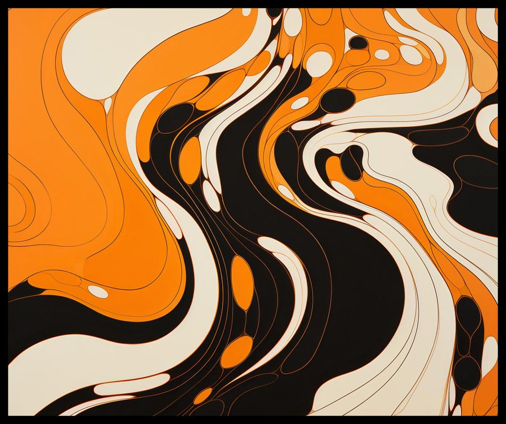 Plakat 60x50cm Tanzende Tinte