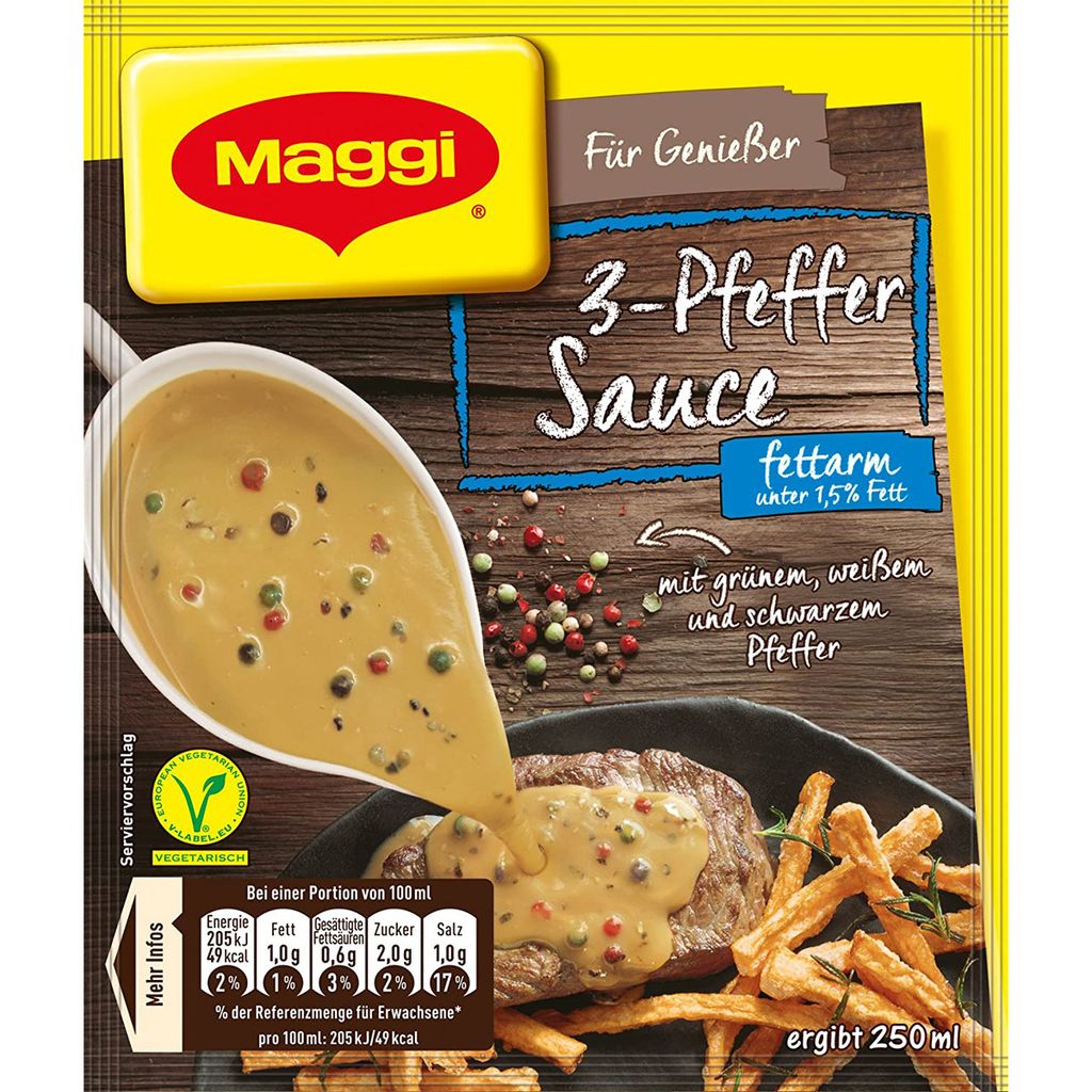 Maggi For Connoisseurs 3 Salsa al pepe a basso contenuto di Immagine del prodotto 